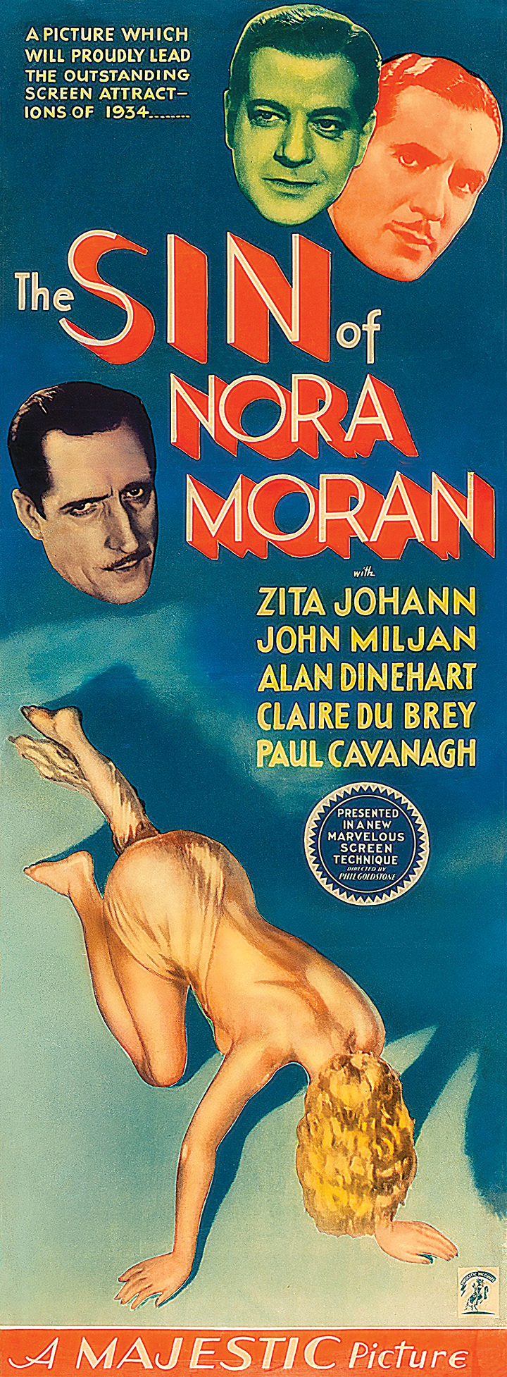 1933 Zita Johann movie poster print The Sin of Nora Moran 