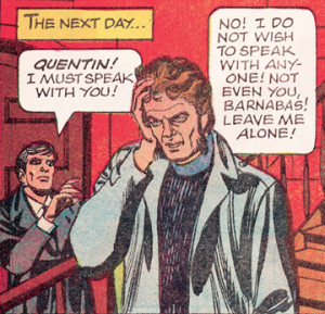 A 1970 Quentin panel from Gold Key's Dark Shadows comic book. Art: Joe Certa. [© Dan Curtis Productions] 