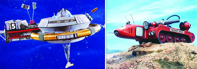 The many monolithic vehicles of "Thunderbirds" will delight 8-year-olds of all ages.