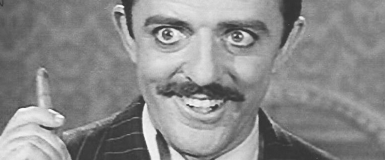 John Astin as Gomez Addams. Astin is among actors interviewed in "Monster Mash."